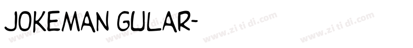jokeman gular字体转换